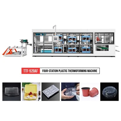 Engångsplastbehållare Thermoforming Machine