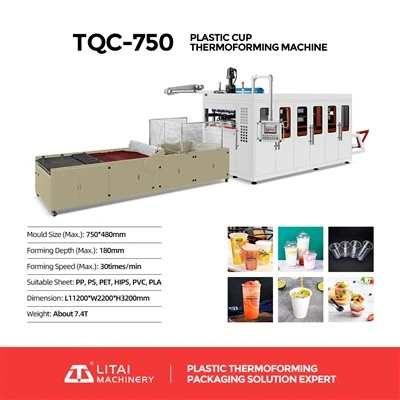 TQC-750 Automatisk formningsmaskin för plast-/papperskopplock